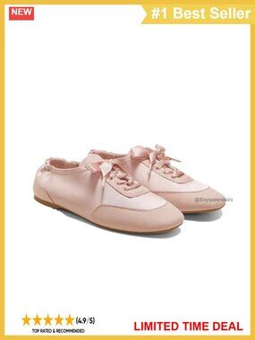 Square Toe Eco-Friendly Satin Sneakers Lace-Up Barefoot Comfort
